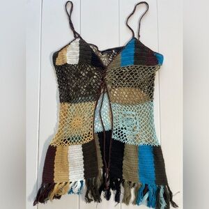 Moda International Crochet Cover Up, Size L